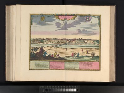 Gezicht op de plaats Marchena door Symon Novelanus (possibly)