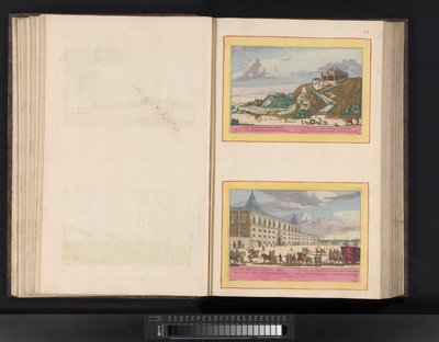 Kust bij Lissabon met de plaatsen Cascais en Bélem door Symon Novelanus (possibly)