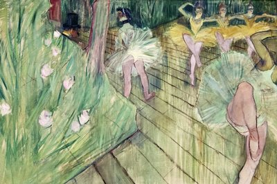 Ballettafel (1886) door TOULOUSE LAUTREC