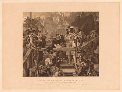 De markies van Montrose op de plaats van executie, 1650 door T Bauer