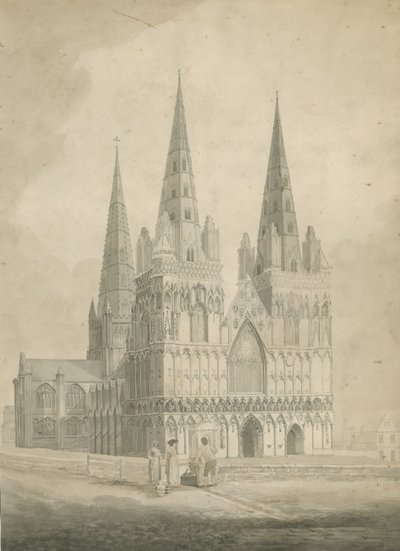 Lichfield Kathedraal - Westgevel door T Carter