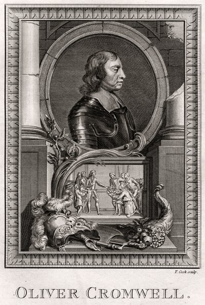 Oliver Cromwell door T. Cook