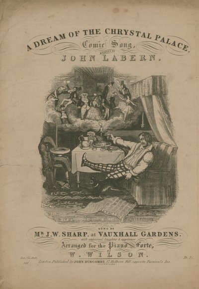 Een droom van het Crystal Palace, een komisch lied door John La Bern door T. Hampson Jones
