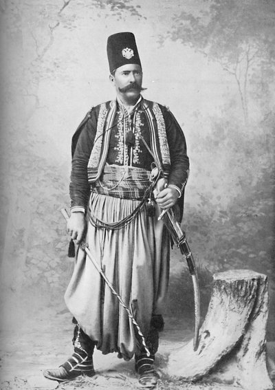 Een Syriër in zijn volledige kostuum, 1902 door T. R. Dumas and Son