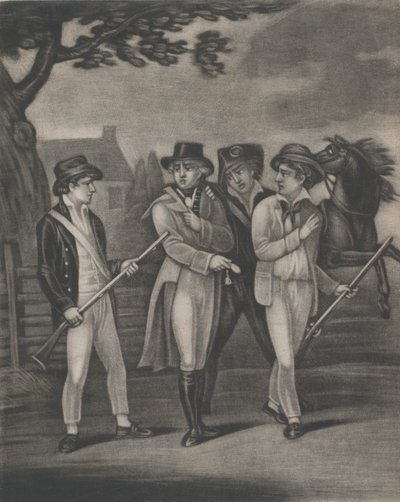 De gevangenneming van majoor André door de onkreukbare Paulding, Williams en Vanvert, 4 juli 1812 door T. W. Freeman