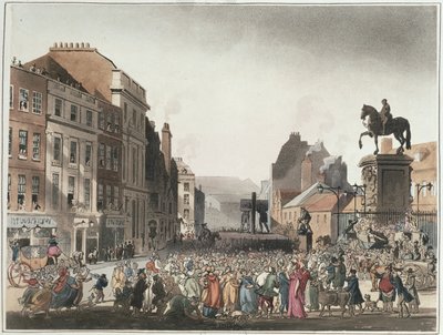 Schandpaal bij Charing Cross uit Ackermann