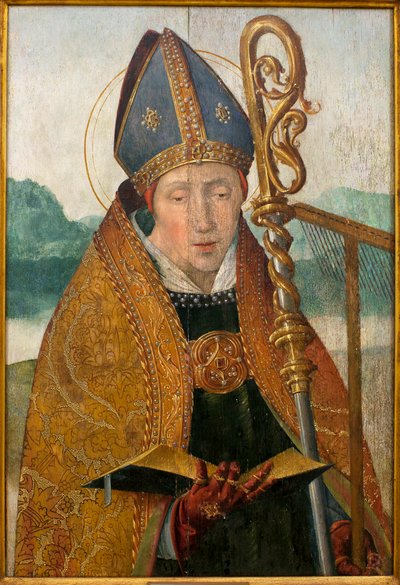 Sint Blasius - Schilderij uit het atelier van Broeder Carlos (Vlaamse schilder actief tussen 1517 en 1544) door Taborda Vlame Frey (worshop of) Carlos
