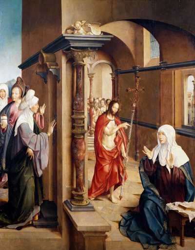 Verschijning van Christus aan de Maagd door Taborda Vlame Frey Carlos
