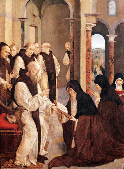 St. Hiëronymus, St. Paula en St. Eustochia door Taborda Vlame Frey Carlos