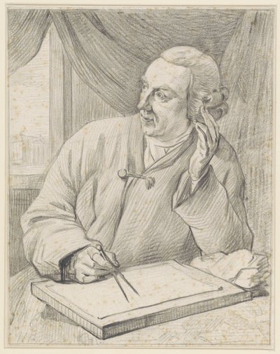 Portret van (Hans) Jacob Otten Husly door Taco Scheltema (I)