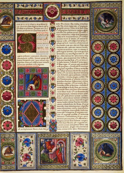 Incipit uit het Boek van Micha, uit Deel II van de Bijbel van Borso d