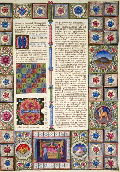 Incipit uit Boek van Profeet Haggai, uit Deel II van de Bijbel van Borso d