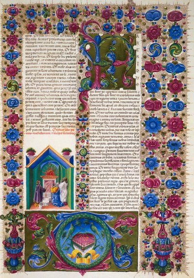Incipit uit het Boek van de Profeet Maleachi, uit Deel II van de Bijbel van Borso d