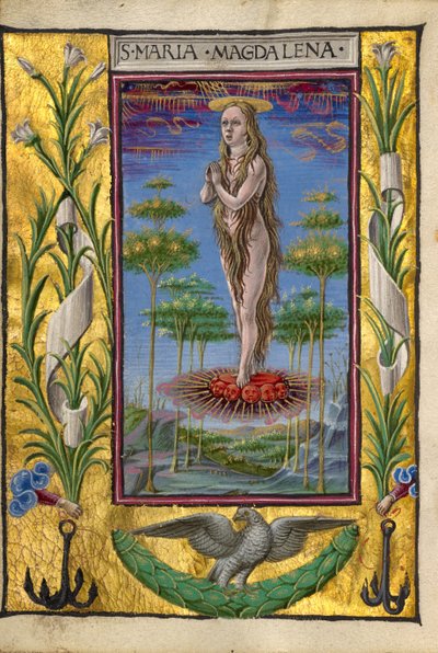 Maria Magdalena Hoog gedragen door Taddeo Crivelli