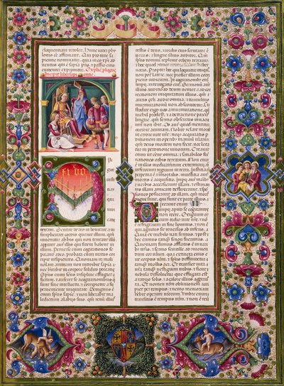 Het Boek der Wijsheid, uit Volume I van de Bijbel van Borso d