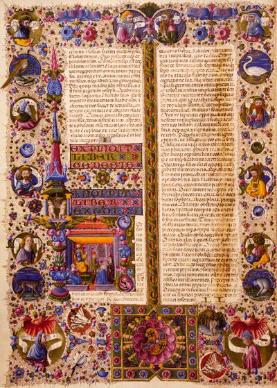 Het boek Exodus, uit Volume I van de Bijbel van Borso d