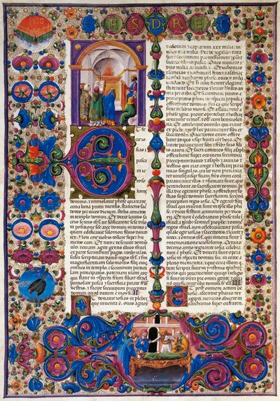 Het Boek van Exodus, uit het eerste deel van de Bijbel van Borso d