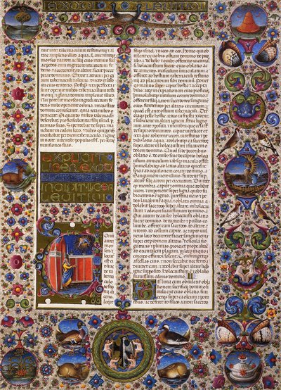 Het boek Leviticus, eerste volume van de Bijbel van Borso d