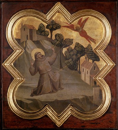 Leven van Sint Franciscus: de heilige ontvangt de stigmata door Taddeo Gaddi
