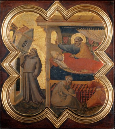 Leven van Sint Franciscus: De Droom van Innocentius III door Taddeo Gaddi