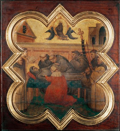 Leven van St. Franciscus: de dood van de heilige door Taddeo Gaddi