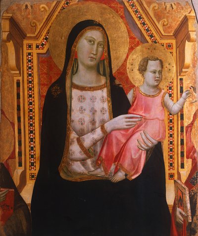 Madonna met Kind, door Taddeo Gaddi (actief van 1322 tot 1366) door Taddeo Gaddi