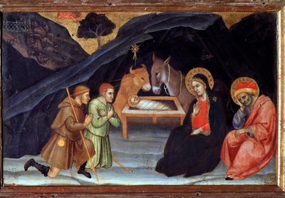 Aanbidding van de herders door Taddeo di Bartolo