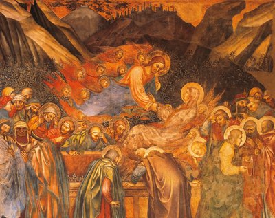 Hemelvaart van de Maagd Maria, scène uit het leven van de Maagd door Taddeo di Bartolo