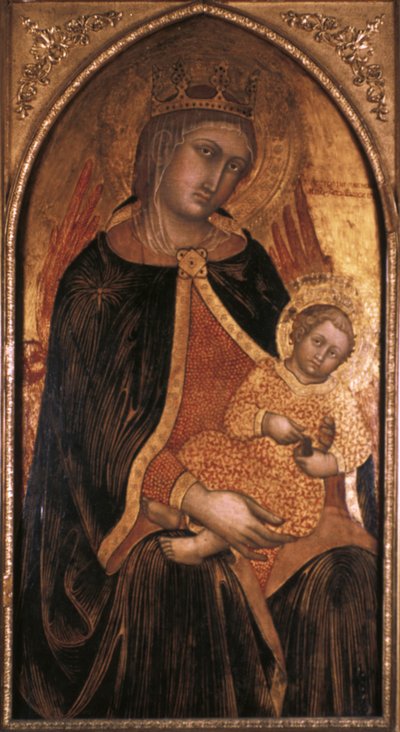 Madonna en Kind, laat 14e of vroeg 15e eeuw door Taddeo di Bartolo