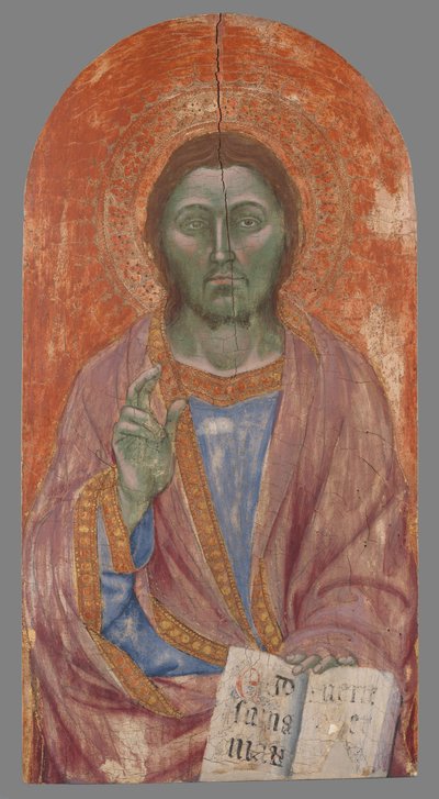 Der segnende Erlöser door Taddeo di Bartolo