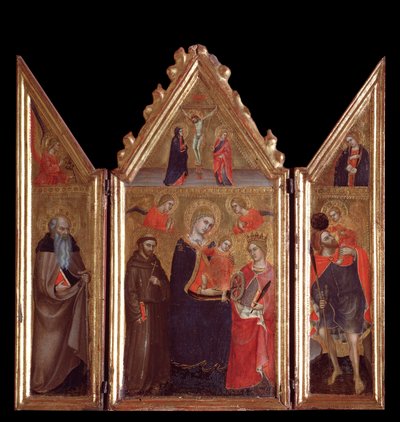 Maagd met kind en heiligen door Taddeo di Bartolo