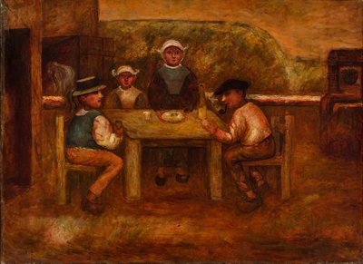Maaltijd van de boeren door Tadeusz Makowski