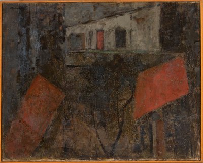 Straat door Tadeusz Makowski