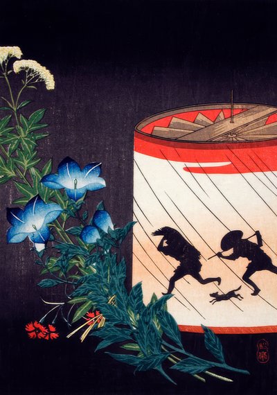 Klokbloem en lantaarn door Takahashi Hiroaki