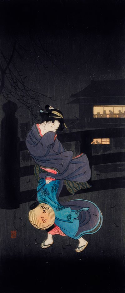 Koude winterwind door Takahashi Hiroaki