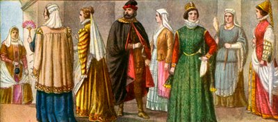 Italiaanse kleding uit de 16e eeuw door Tancredi Scarpelli