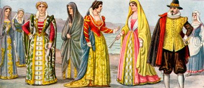 17e eeuwse Italiaanse kleding door Tancredi Scarpelli