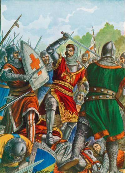 Ezzelino III da Romano gevangen nabij Bergamo in 1259 door Tancredi Scarpelli