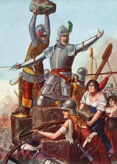 De Bresciaanse onder leiding van de Venetiaan Francesco Barbaro door Tancredi Scarpelli