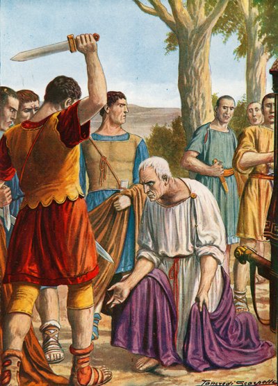De dood van Cicero door Tancredi Scarpelli