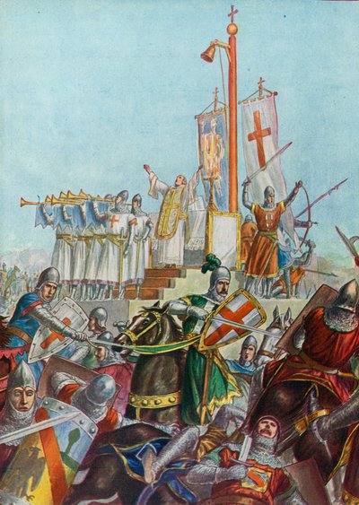 Oorlogsaltaar gebruikt in 1037-38 bij de verdediging van Milaan tegen Conrad II door Tancredi Scarpelli