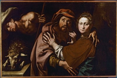 Jacob en Rebecca, ca.1625 door Tanzio da Varallo