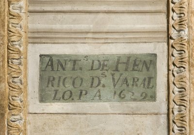 Handtekening van de Kunstenaar, Kapel van de Beschermengel door Tanzio da Varallo