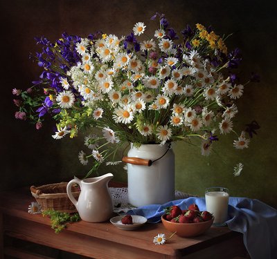 Zomerstilleven op het platteland door Tatyana Skorokhod
