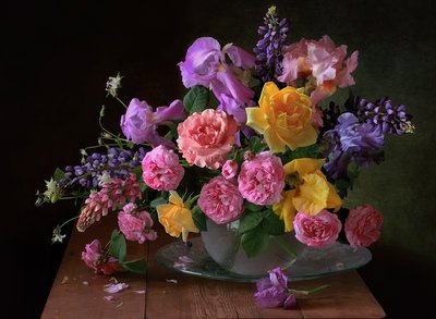 Levendig bloemstilleven door Tatyana Skorokhod