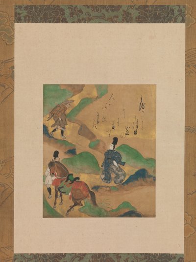 Mount Utsu Utsu no yama, uit De verhalen van Ise Ise monogatari, ca. 1634 door Tawaraya Sotatsu