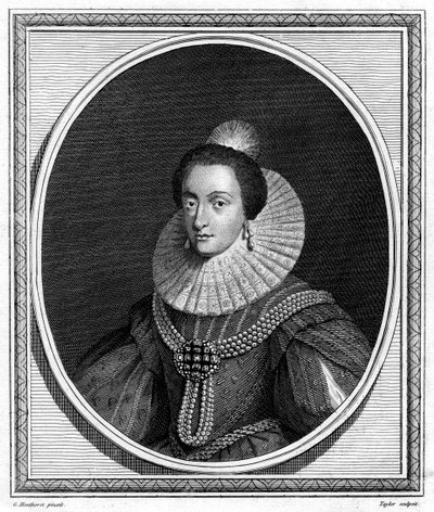 Elizabeth, keurvorstin van de Palts en koningin van Bohemen door Taylor