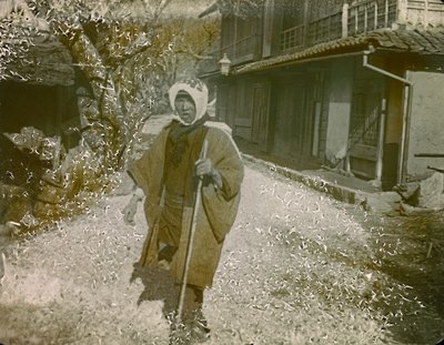 Portret van een Japanse man circa 1900 - 1915 (foto) door Teijiro Takagi