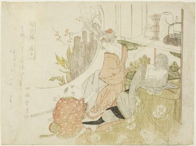 Zhuangzi, uit de serie "Shunshoku ressenkyo" door Teisai Hokuba