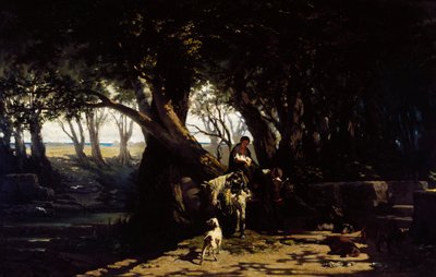 Ardenza of Olijfboomgaard in Antignano door Telemaco Signorini